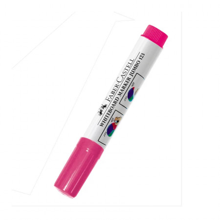 Plumón Pizarra Faber-Castell 123 Jumbo Desechable Fucsia