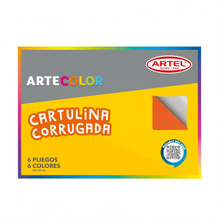 Carpeta con Cartulina Artel ArteColor Corrugada Surtidos 6 Pliegos