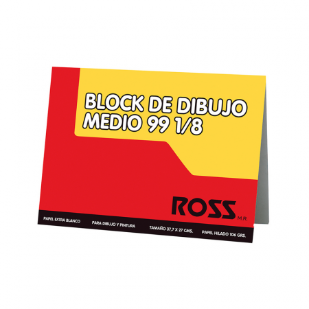 Block Dibujo Ross 99 1/8 10 Hojas