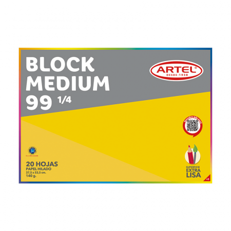 Block de Dibujo Artel 99 1/4 Medium 20 Hojas