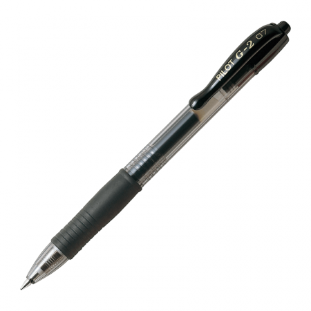 Bolígrafo gel Pilot Roll Ball 0.7 g-2 Retráctil Negro