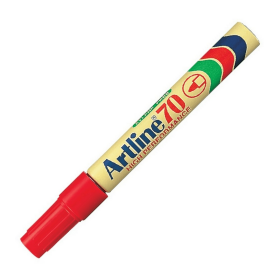 Marcador Permanente Artline 70 Recargable Rojo