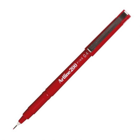 Lápiz Fibra Artline 200 0.4 Rojo