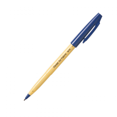 Lápiz Plumon Pentel para Telas Azul M10