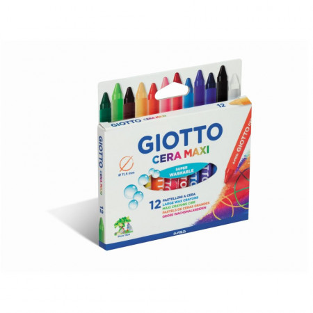 Lápiz Cera Giotto Jumbo 12 Colores