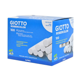 Tiza Blanca Giotto Robercolor 100 Unidades