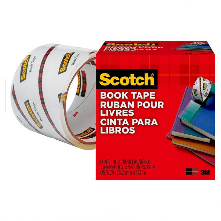 Cinta Adhesiva 3M Scotch Book Tape 845 76.2 mm 13.7 M