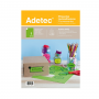 Etiqueta Adhesiva Adetec Carta Verde Fluor 15 Hojas