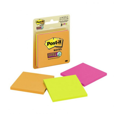 Nota Adhesiva 3M Post-It 654 135 Hojas Colores