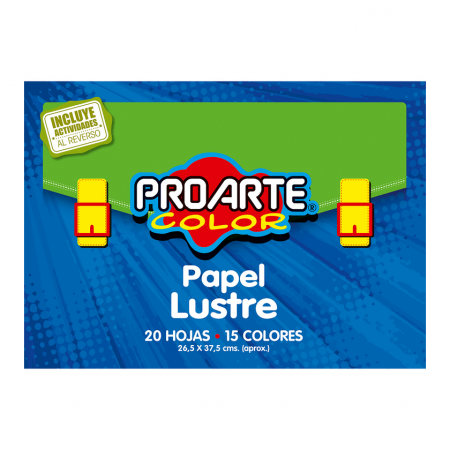 Papel Lustre Proarte Carpeta Arte 26.5X37.5 cm 20 Hojas