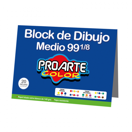 Block Dibujo Proarte 99 1/8 20 Hojas