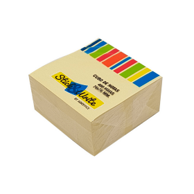 Nota Adhesiva Stick & Write Cubo Amarillo 400 Hojas 76x76 mm