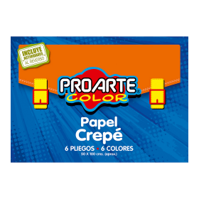 Carpeta Arte Proarte Papel Crepé 6 Colores