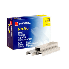 Corchetes Rexel Nro 56 26/6 Caja de 5000 Unidades