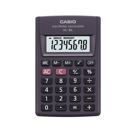 Calculadora Básica Bolsillo Casio 8 Dígitos Hl-4