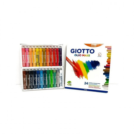 Lápiz Pastel Giotto 24 Colores Al Óleo