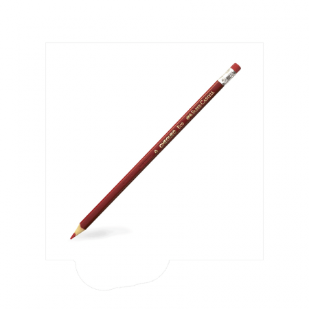 Lápiz Grafito Faber-Castell Chequeo Eco Rojo