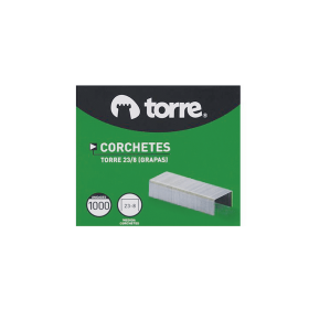 Corchetes Torre 50 Hojas 23/8 Caja de 1000 Unidades