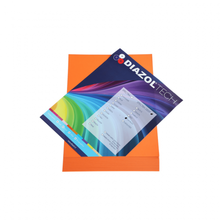 Papel Fotocopia Diazol Color Oficio Naranja Intenso 80 g 500 Hojas