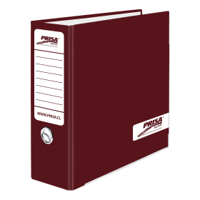 Archivador Carta Prisa Ancho Burdeo