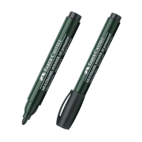 Marcador Faber Castell Permanente 52 Punta Redonda Negro