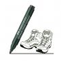 Marcador Faber Castell Permanente 52 Punta Redonda Negro
