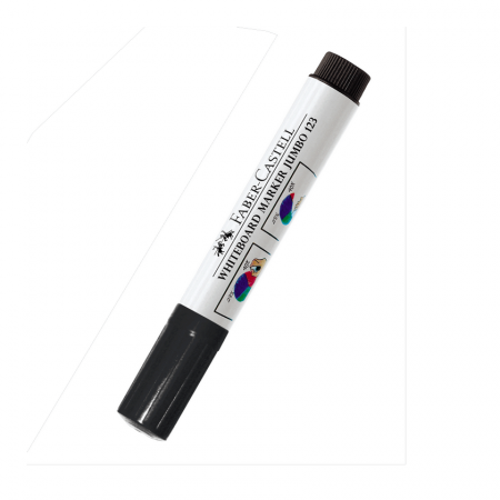 Plumón Pizarra Faber-Castell 123 Jumbo Desechable Negro