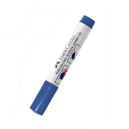 Plumón Pizarra Faber-Castell 123 Jumbo Desechable Azul