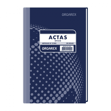 Libro de Actas Orgarex Oficio 50 Hojas