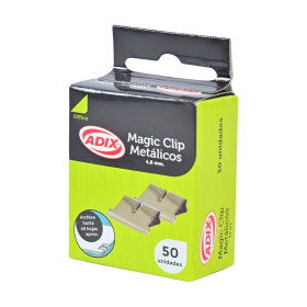 Clips Mágicos Adix Metálicos 4.8 mm Caja de 50 Unidades