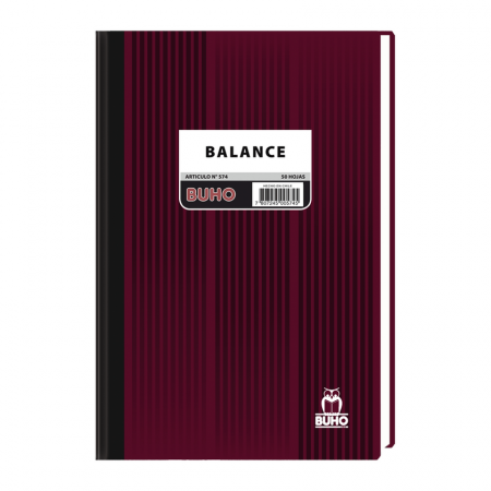Libro de Contabilidad Buho Balance Nro 574 50 Hojas