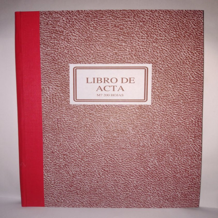 Libro Actas Cuadriculado 200 Hojas