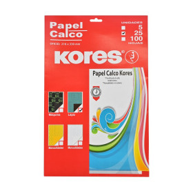 Papel Calco Kores Film Oficio 25 Hojas