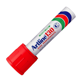 Marcador Permanente Artline Poster Marker 130 Recargable Rojo
