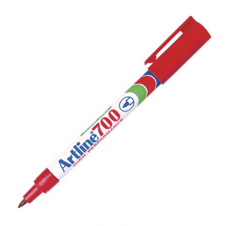 Marcador Permanente Artline 700 Recargable Rojo