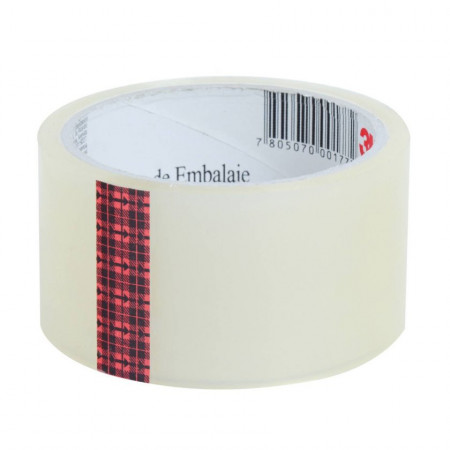Cinta Embalaje 3M Scotch Transparente 48 mm X 40 M Trabajo Liviano