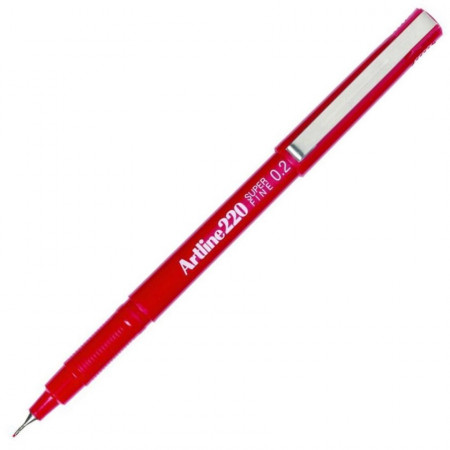 Lápiz Fibra Artline 220 0.2 Rojo