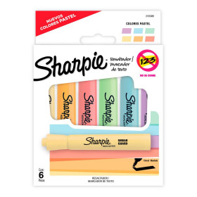 Destacador Sharpie Pastel 6 Colores Surtidos