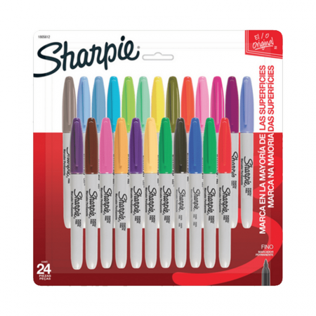 Marcador Permanente Sharpie Multiuso 1.0 mm 24 Colores