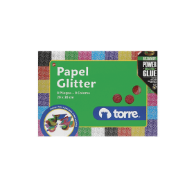Carpeta Arte Torre Papel glitter