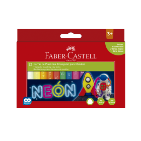 Plasticina Faber-Castell Neón 12 Colores