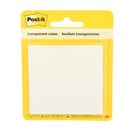 Notas Adhesivas 3M Post-It Transparente 73x73 mm 36 Hojas