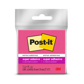 Notas adhesivas Post-It Fucsia 45 hojas 76x76 mm