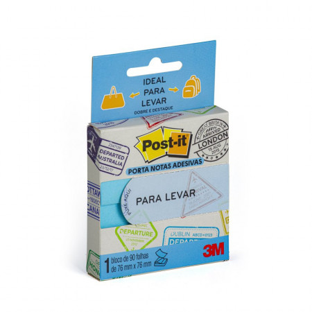 Nota Adhesiva Post-It 654 Pop Up Azul 90 Hojas