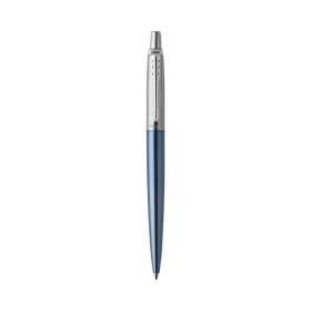 Bolígrafo Parker Jotter Cuerpo Metálico Azul Claro Punta Media Azul