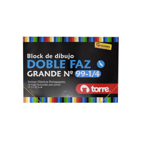 Block Dibujo  99 1/4 Do/Faz Torre 37X53 cms 20Hj