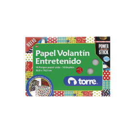 Carpeta Arte Torre Papel Volantín Diseño 10 Hojas