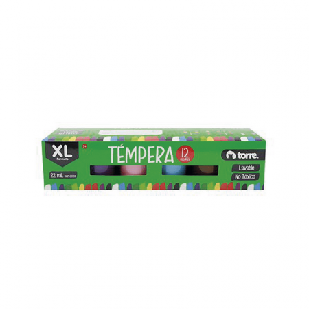 Tempera Torre 12 Colores 22 ml