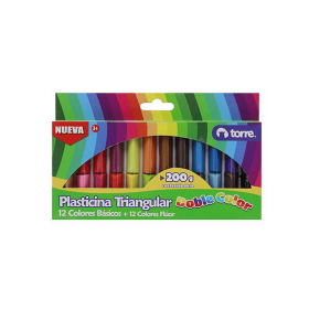 Plasticina Torre Doble Color Fluor 24 Colores