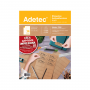 Etiqueta Autoadhesiva Adetec Acabado Kraft 14 por Hoja 101x34 mm 5 Unidades